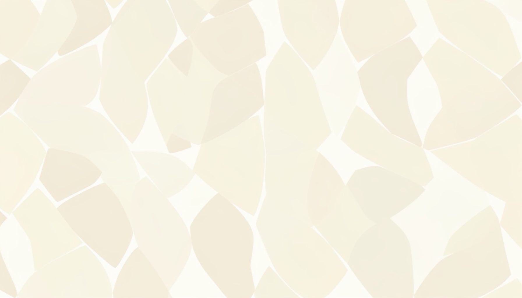 A cream-toned abstract pattern of soft geometric shapes, subtle and decorative